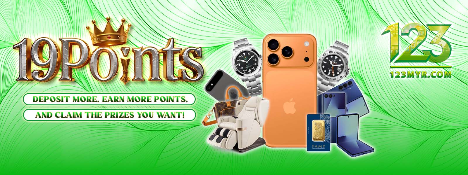 123MYR reward points promotion